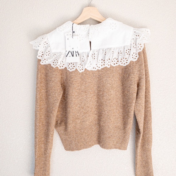 Zara Combination Wool Blend Sweater - Picture 5 of 5